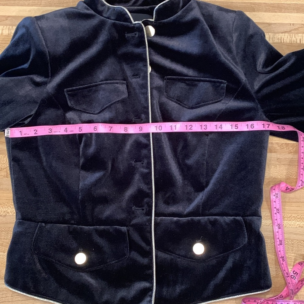 Who What Wear Black Velvet Jacket/Blazer Size S - Picture 9 of 10